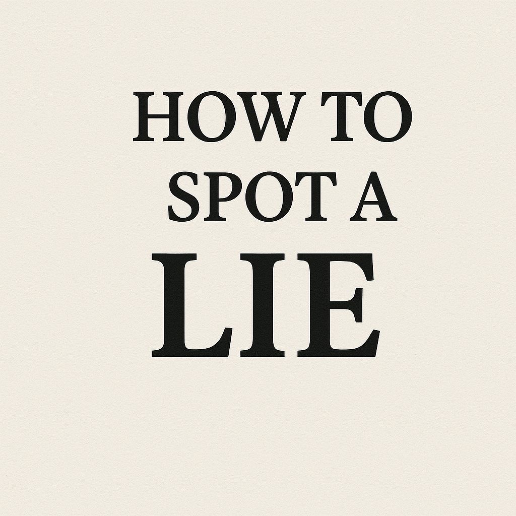 How to Spot a Lie